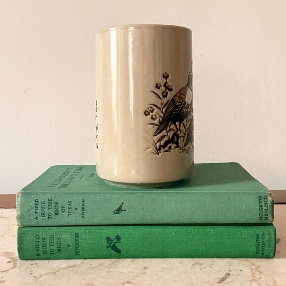 Otagiri Partridge Quail Mug Vintage Stoneware Primitive Rustic Farmhouse - Picture 2 of 8